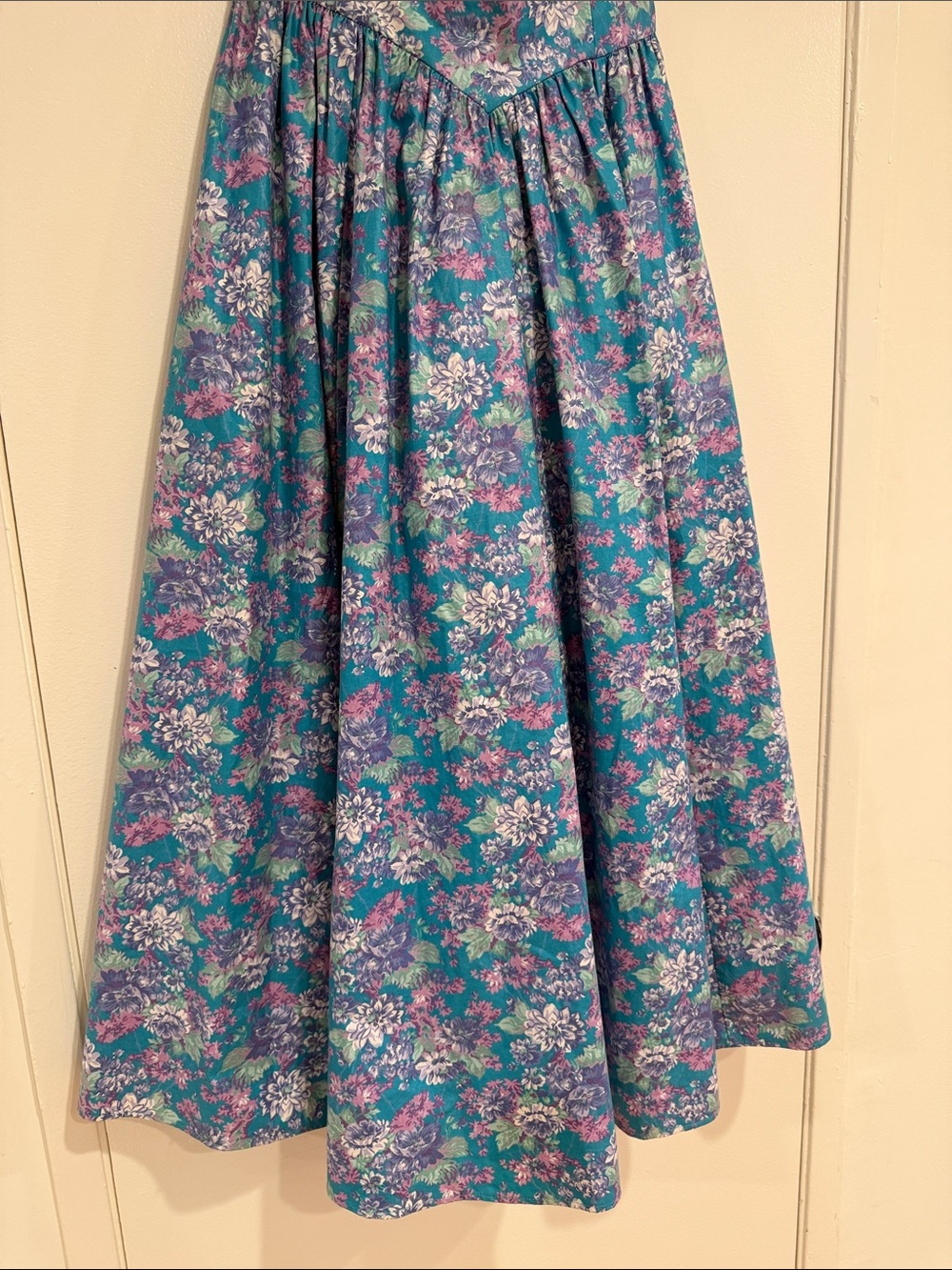 VTG Laura Ashley 100% Cotton Strapless Corset Sweetheart Dress (VTG Size 10) - Picture 3 of 6
